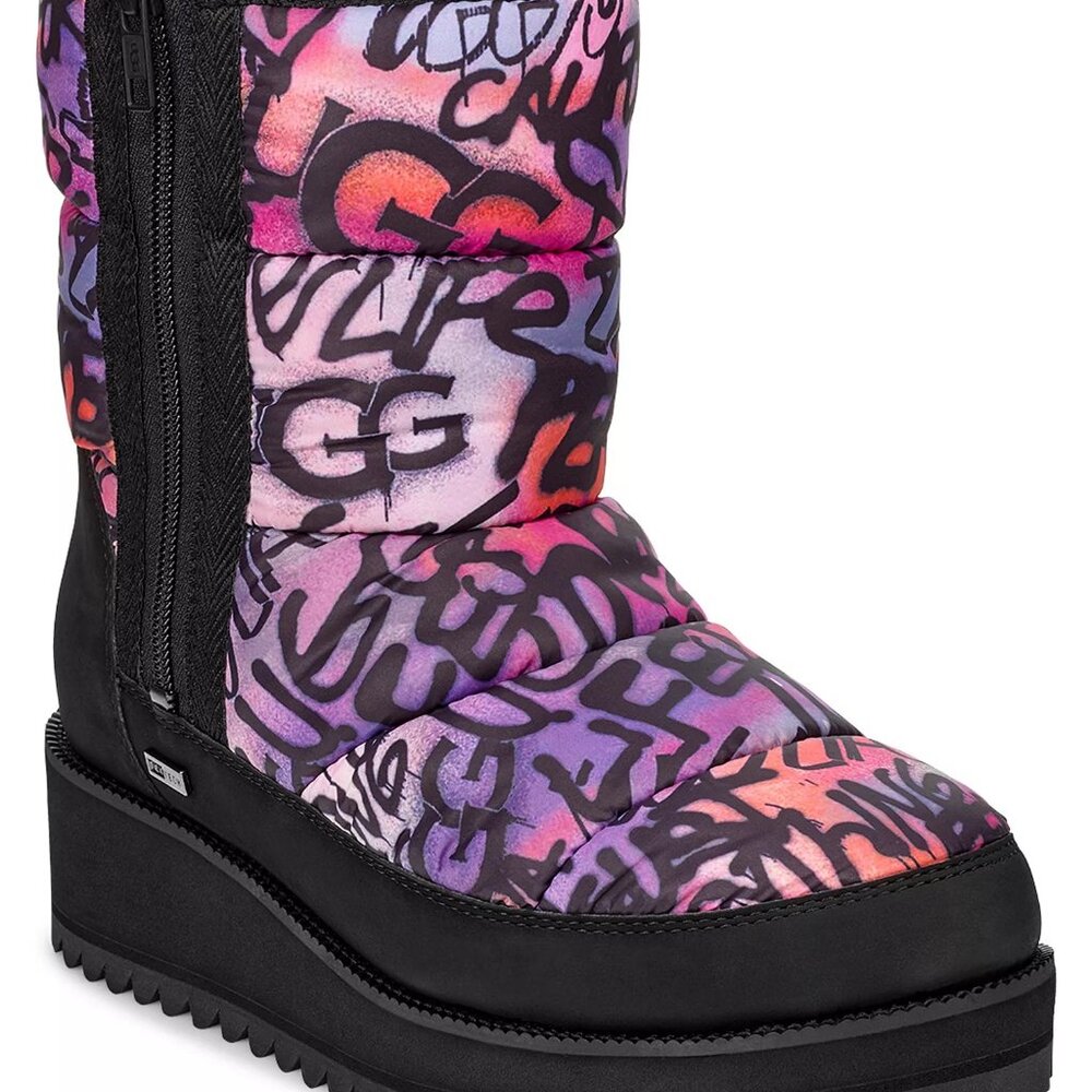 UGG Women's Ridge Graffiti Pop Waterproof Winter Boots